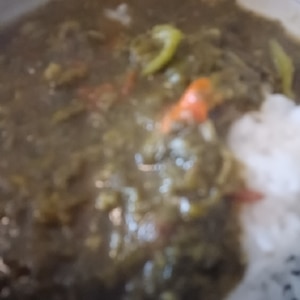 ノンオイルでヘルシー、ほうれん草カレー